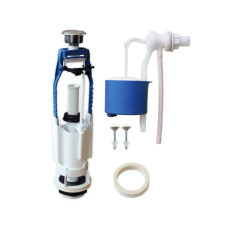 Набір з бічним підведенням для унітазу 1/2", 1 кнопка, хромована